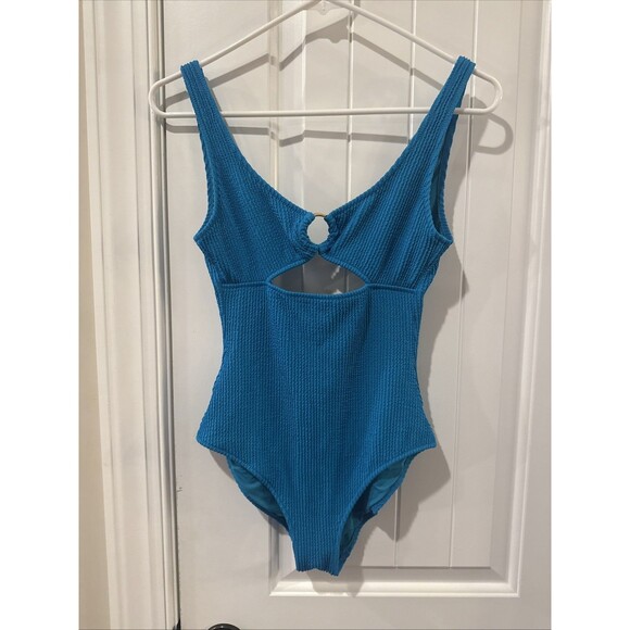 Aerie Other - NWT Aerie One Piece Ring Cut Out Swimsuit- Teal -Size Large Long